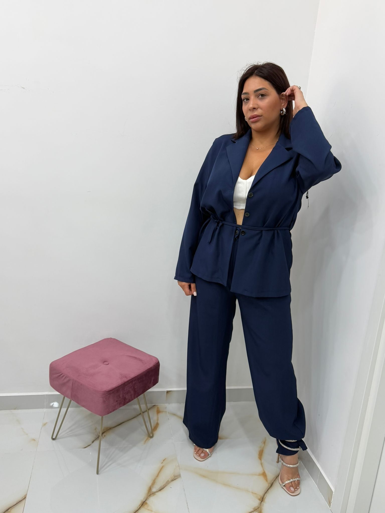Tailleur Chic Navy